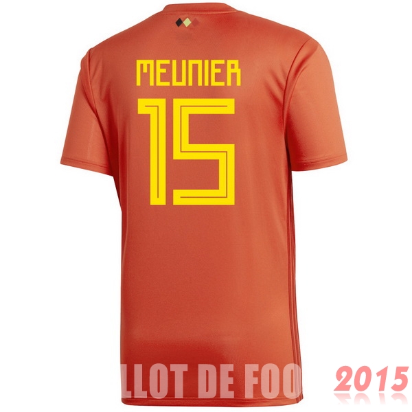 Maillot De Foot Meunier Belgique Mondial 2018 Domicile