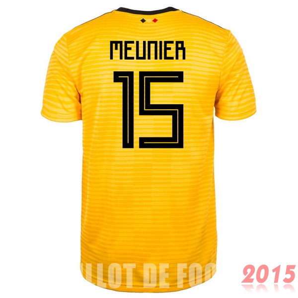 Maillot De Foot Meunier Belgique Mondial 2018 Exterieur