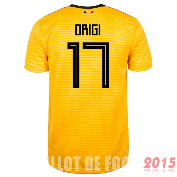 Maillot De Foot Origi Belgique Mondial 2018 Exterieur