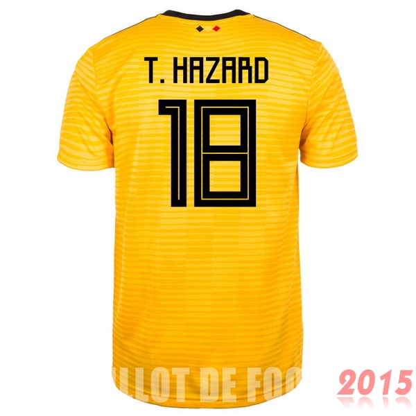 Maillot De Foot T.Hazard Belgique Mondial 2018 Exterieur