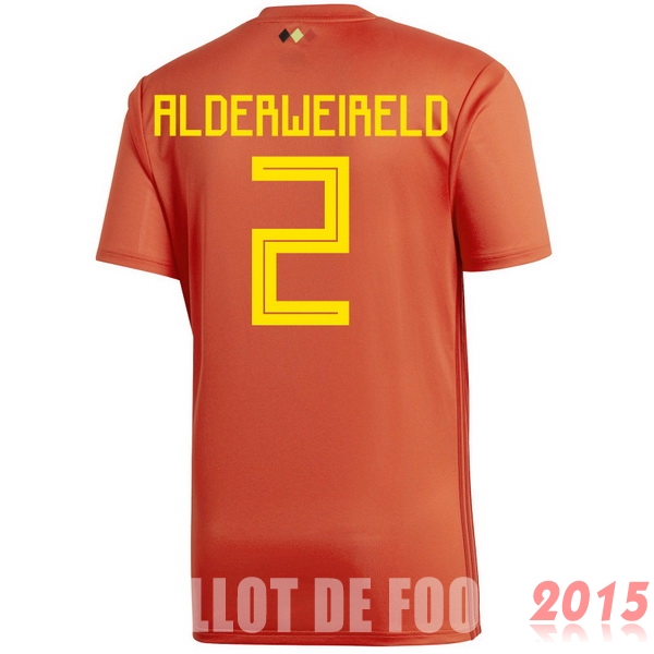 Maillot De Foot Alderweireld Belgique Mondial 2018 Domicile