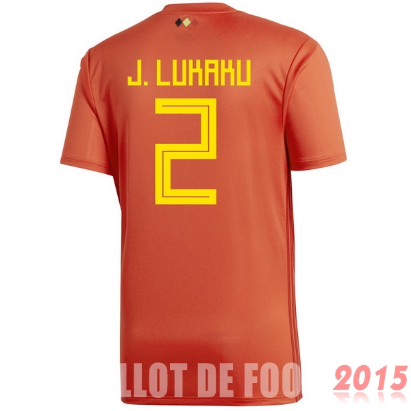 Maillot De Foot J.lukaku Belgique Mondial 2018 Domicile