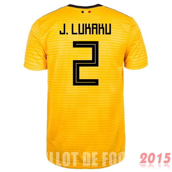 Maillot De Foot J.lukaku Belgique Mondial 2018 Exterieur