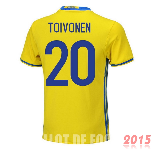 Maillot De Foot Toivonen Suède Mondial 2018 Domicile