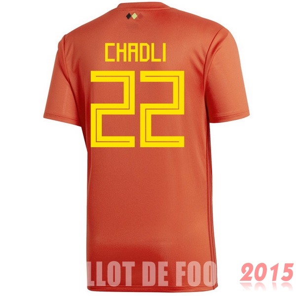 Maillot De Foot Chadli Belgique Mondial 2018 Domicile