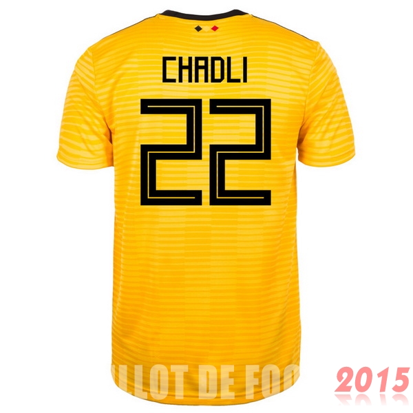 Maillot De Foot Chadli Belgique Mondial 2018 Exterieur