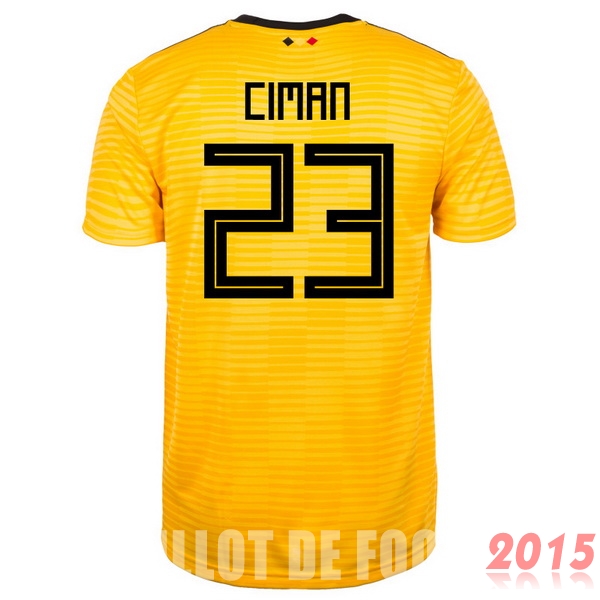 Maillot De Foot Ciman Belgique Mondial 2018 Exterieur