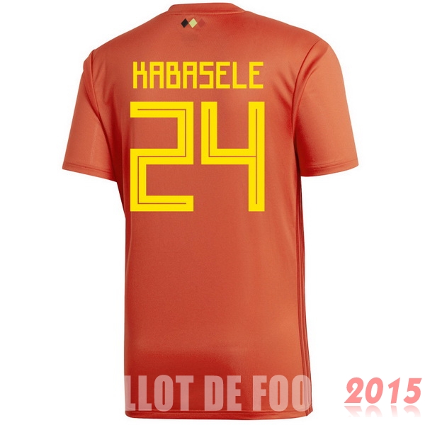 Maillot De Foot Kabasele Belgique Mondial 2018 Domicile