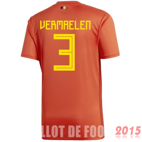 Maillot De Foot Vermaelen Belgique Mondial 2018 Domicile