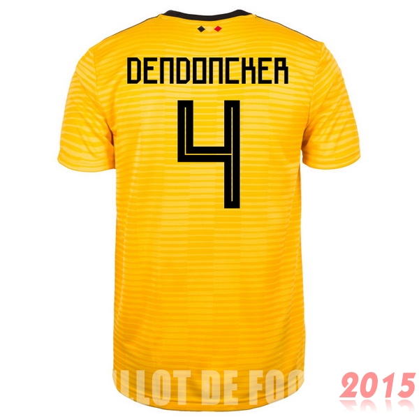 Maillot De Foot Dendoncker Belgique Mondial 2018 Exterieur