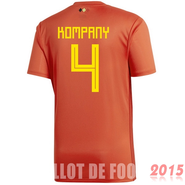 Maillot De Foot Kompany Belgique Mondial 2018 Domicile