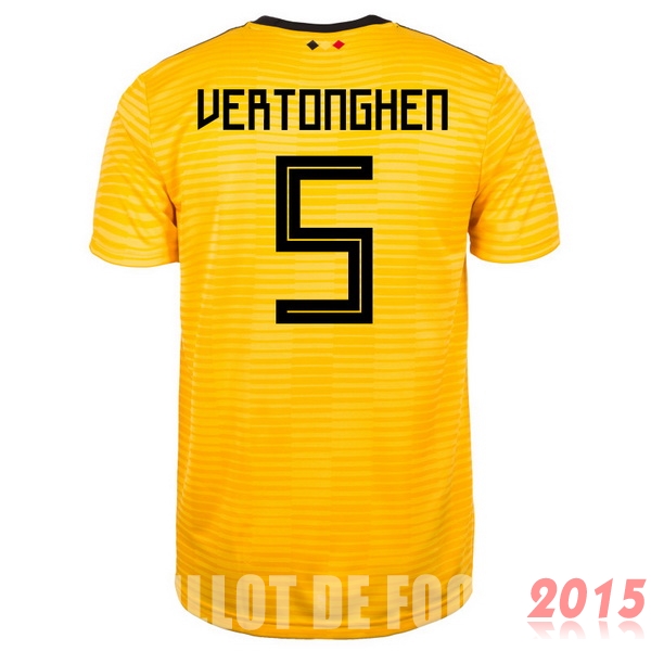 Maillot De Foot Vertonghen Belgique Mondial 2018 Exterieur