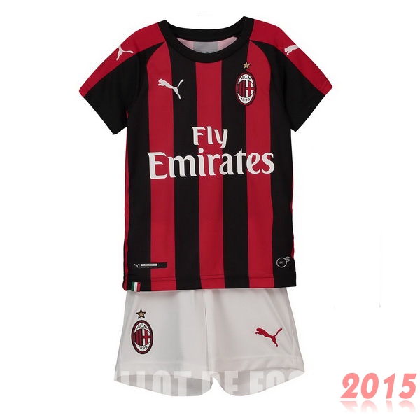 Maillot De Foot AC Milan Enfant 18/19 Domicile Un ensemble