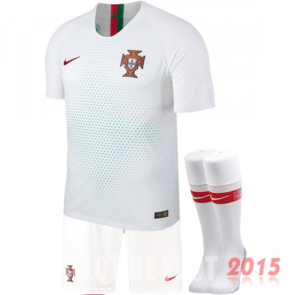 Maillot De Foot (Pantalon+Chaussettes) Portugal Mondial 2018 Exterieur