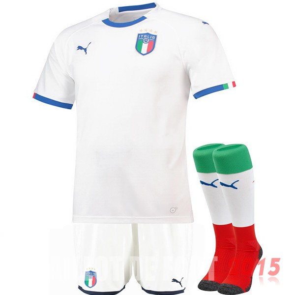 Maillot De Foot (Pantalon+Chaussettes) Italie Mondial 2018 Exterieur