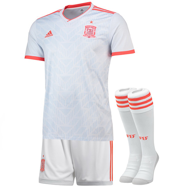 Maillot De Foot (Pantalon+Chaussettes) Espagne Mondial 2018 Exterieur