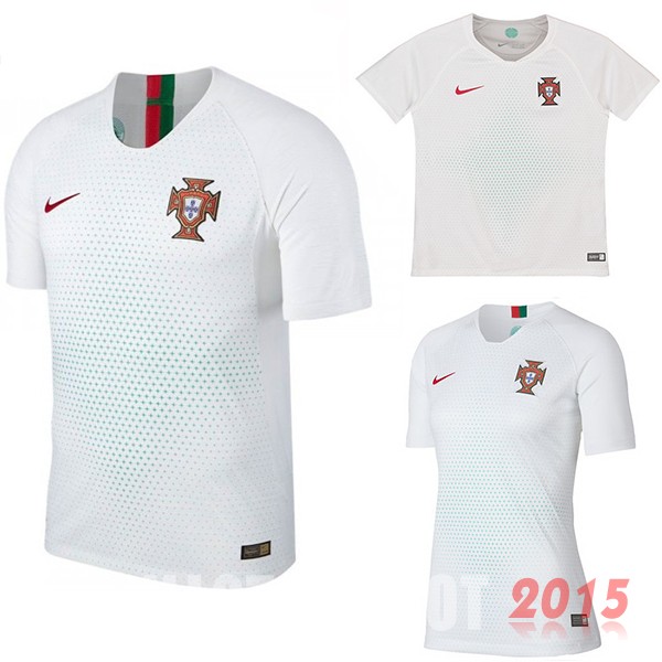 Maillot De Foot (Femme+Enfant) Portugal Mondial 2018 Exterieur