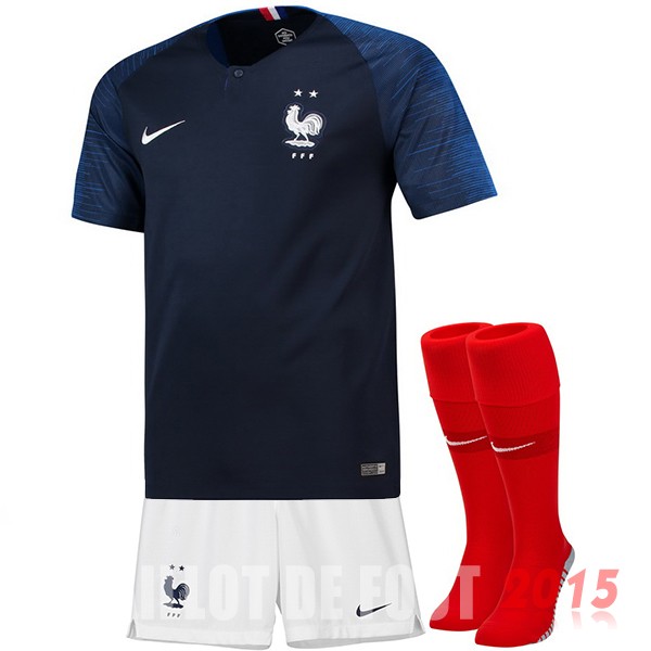 Maillot De Foot (Pantalon+Chaussettes) France Championne du Monde 2018 Domicile