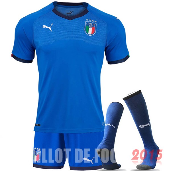 Maillot De Foot (Pantalon+Chaussettes) Italie Mondial 2018 Domicile