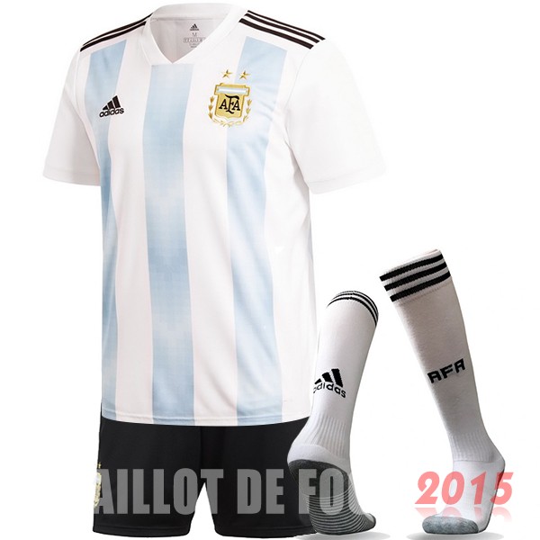 Maillot De Foot (Pantalon+Chaussettes) Argentine Mondial 2018 Domicile