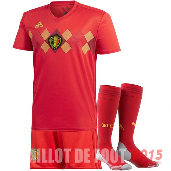 Maillot De Foot (Pantalon+Chaussettes) Belgique Mondial 2018 Domicile