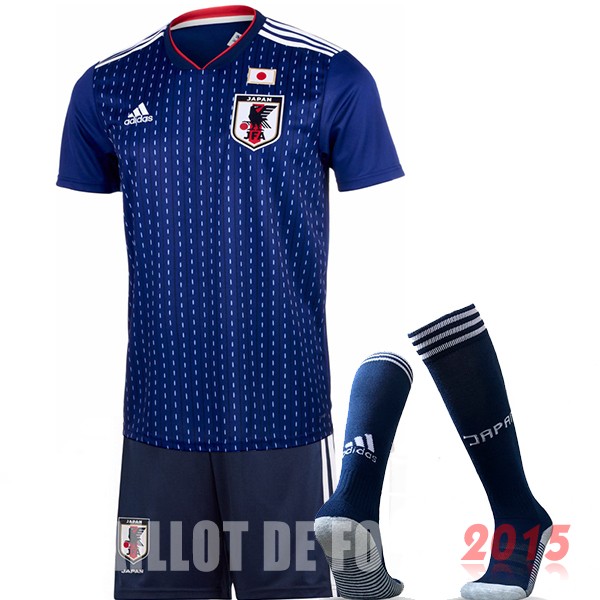 Maillot De Foot (Pantalon+Chaussettes) Japon Mondial 2018 Domicile