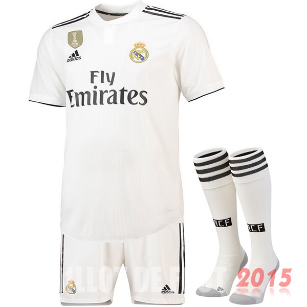 Maillot De Foot (Pantalon+Chaussettes) Real Madrid 18/19 Domicile