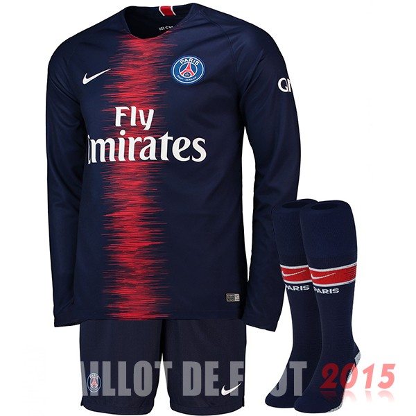 Maillot De Foot (Pantalon+Chaussettes) Paris Saint Germain Manches Longues 18/19 Domicile