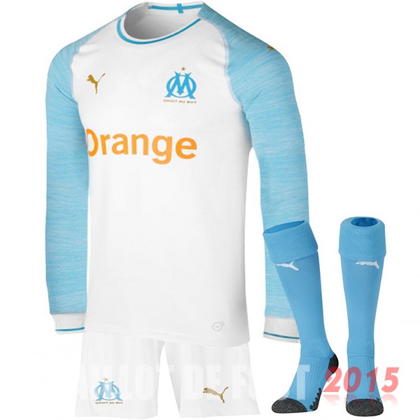 Maillot De Foot (Pantalon+Chaussettes) Marseille Manches Longues 18/19 Domicile