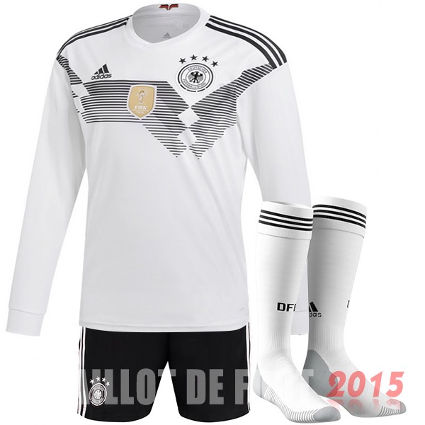 Maillot De Foot (Pantalon+Chaussettes) Allemagne Manches Longues Mondial 2018 Domicile