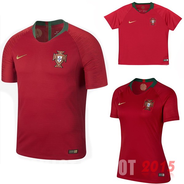 Maillot De Foot (Femme+Enfant) Portugal Mondial 2018 Domicile