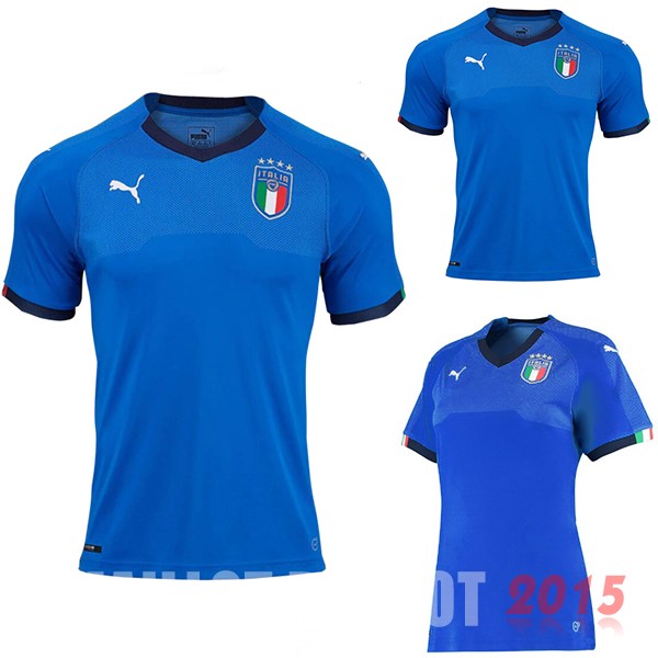 Maillot De Foot (Femme+Enfant) Italie Mondial 2018 Domicile