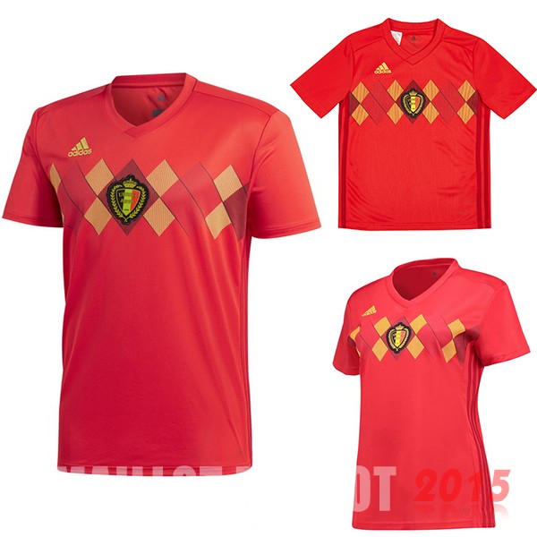 Maillot De Foot (Femme+Enfant) Belgique Mondial 2018 Domicile