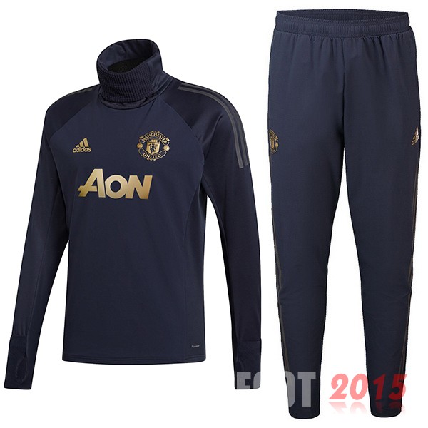 Survetement Enfant Manchester United Bleu Or 18/19