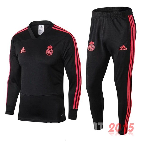 Survetement Enfant Real Madrid Noir Rouge 18/19