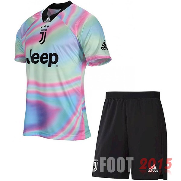 EA Sport Maillot De Foot Juventus Enfant 18/19 Rose Un ensemble