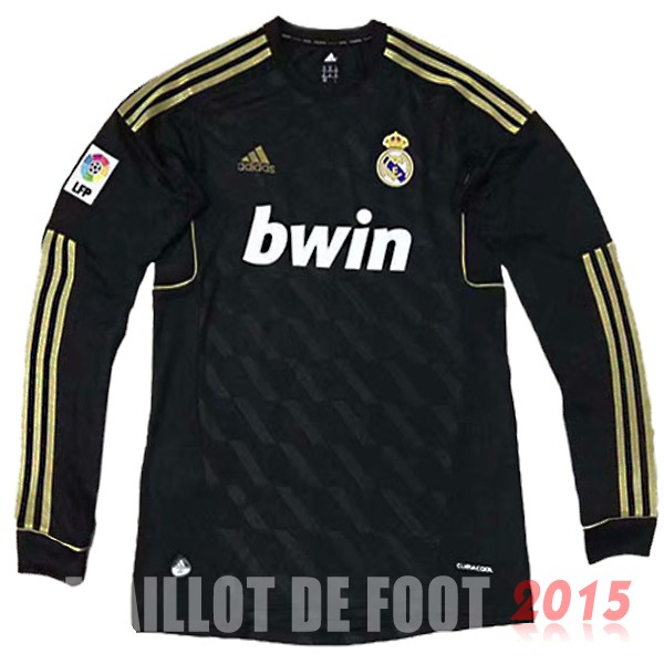 Maillot De Foot Manches Longues Real Madrid 2011 2012 Retro Exterieur