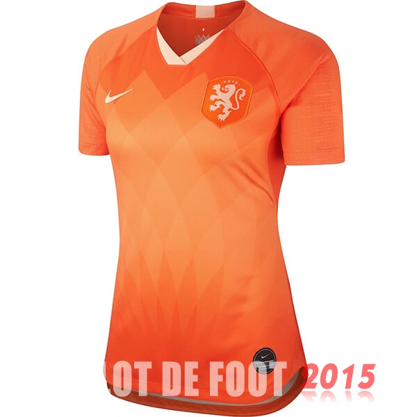 Maillot De Foot Hollande Femme Mondiall 2019 Domicile