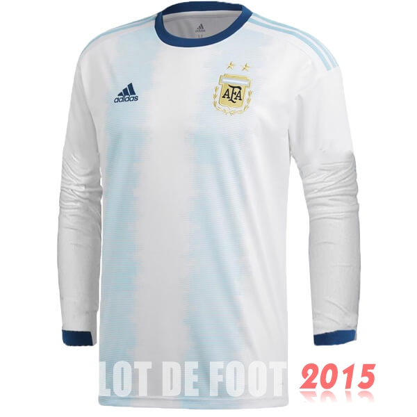 Maillot De Foot Argentine Manche Longue Mondial 2019 Domicile