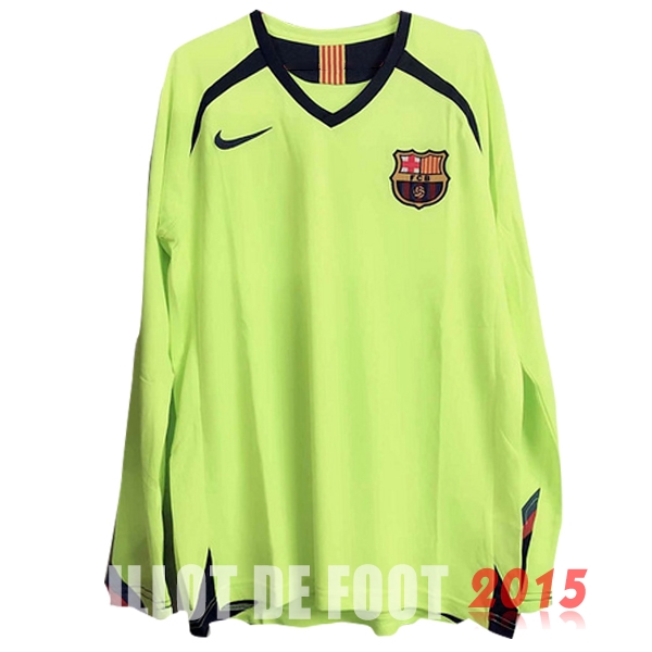 Maillot De Foot Barcelona Manches Longues 2005 2006 Retro Exterieur