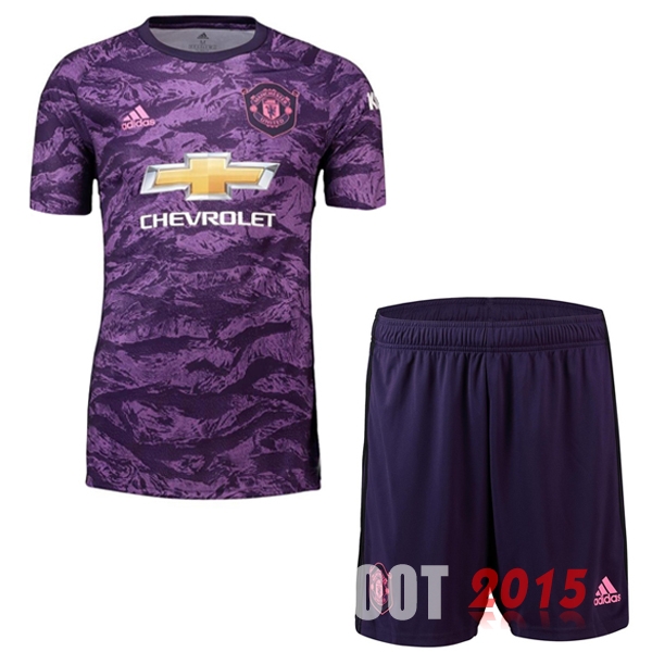 Maillot De Foot Manchester United Enfant 19/20 Gardien Purpura Un ensemble