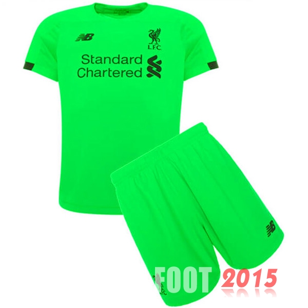 Maillot De Foot liverpool Enfant 19/20 Gardien Vert Un ensemble