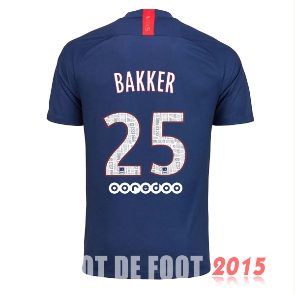 Maillot De Foot Bakker Paris Saint Germain 19/20 Domicile