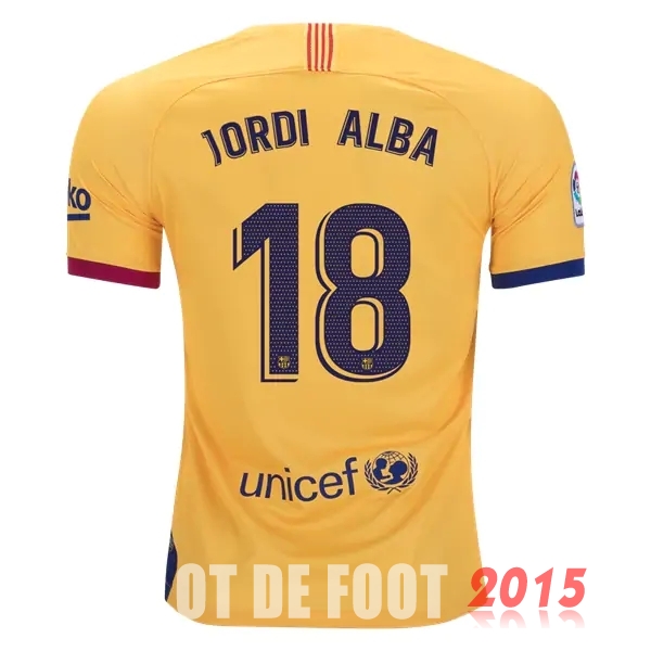 Maillot De Foot Jordi Alba Barcelone 19/20 Exterieur