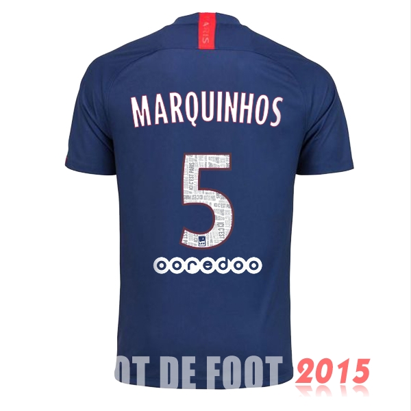 Maillot De Foot Marquinhos Paris Saint Germain 19/20 Domicile