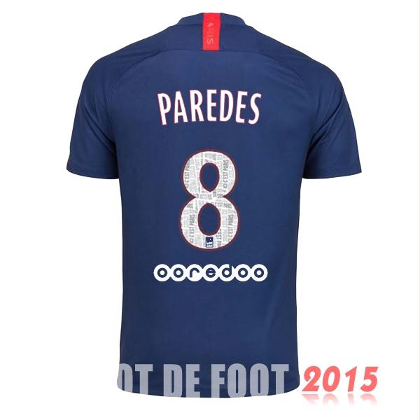 Maillot De Foot Paredes Paris Saint Germain 19/20 Domicile