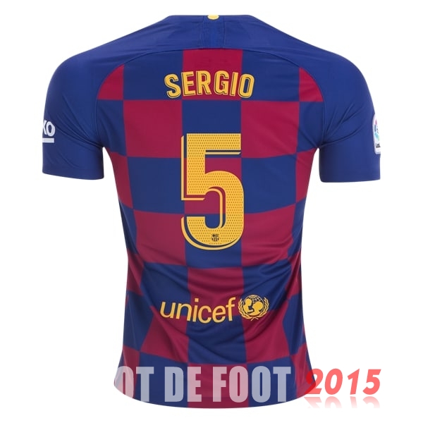 Maillot De Foot Sergio Barcelone 19/20 Domicile