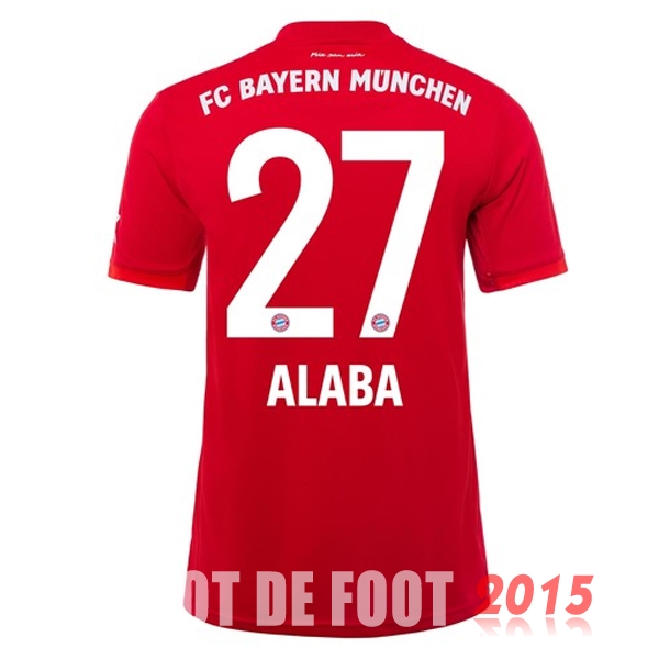 Maillot De Foot Alaba Bayern Munich 19/20 Domicile