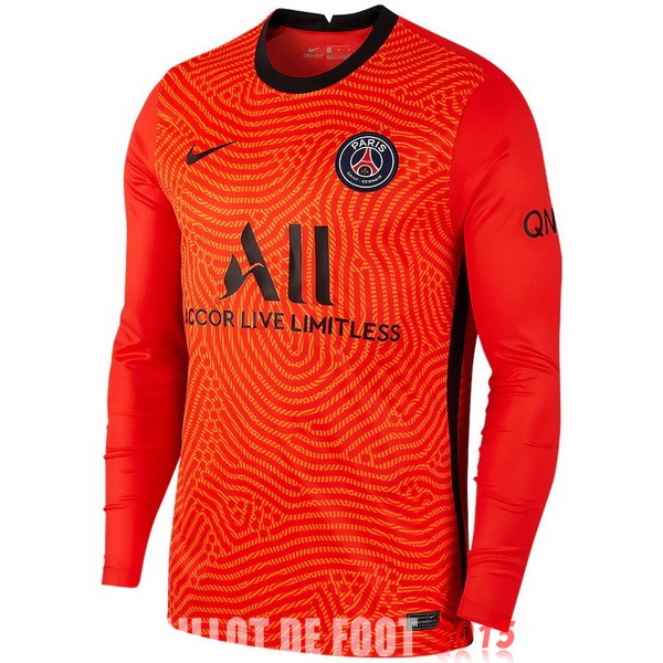 Maillot De Foot Paris Saint Germain Manches Longues Gardien 20/21 Orange