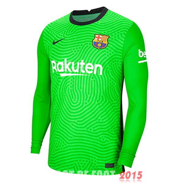 Maillot De Foot Barcelone Manches Longues Gardien 20/21 Vert